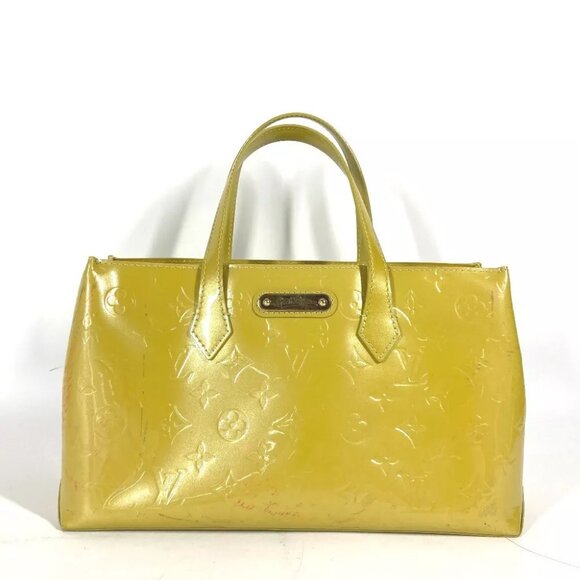 LOUIS VUITTON M91643 MonogramVernis Wilshere PM Bag Tote Bag Hand Bag - Picture 1 of 16